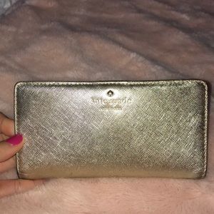 Kate spade gold wallet